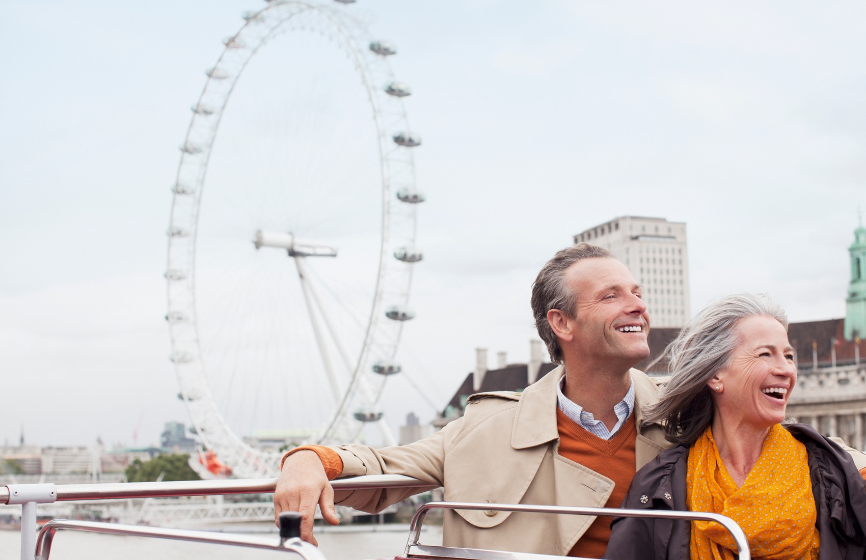 Elderly couple in London